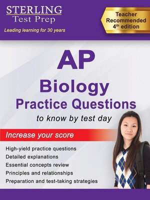 cover image of Sterling Test Prep AP Biology Practice Questions